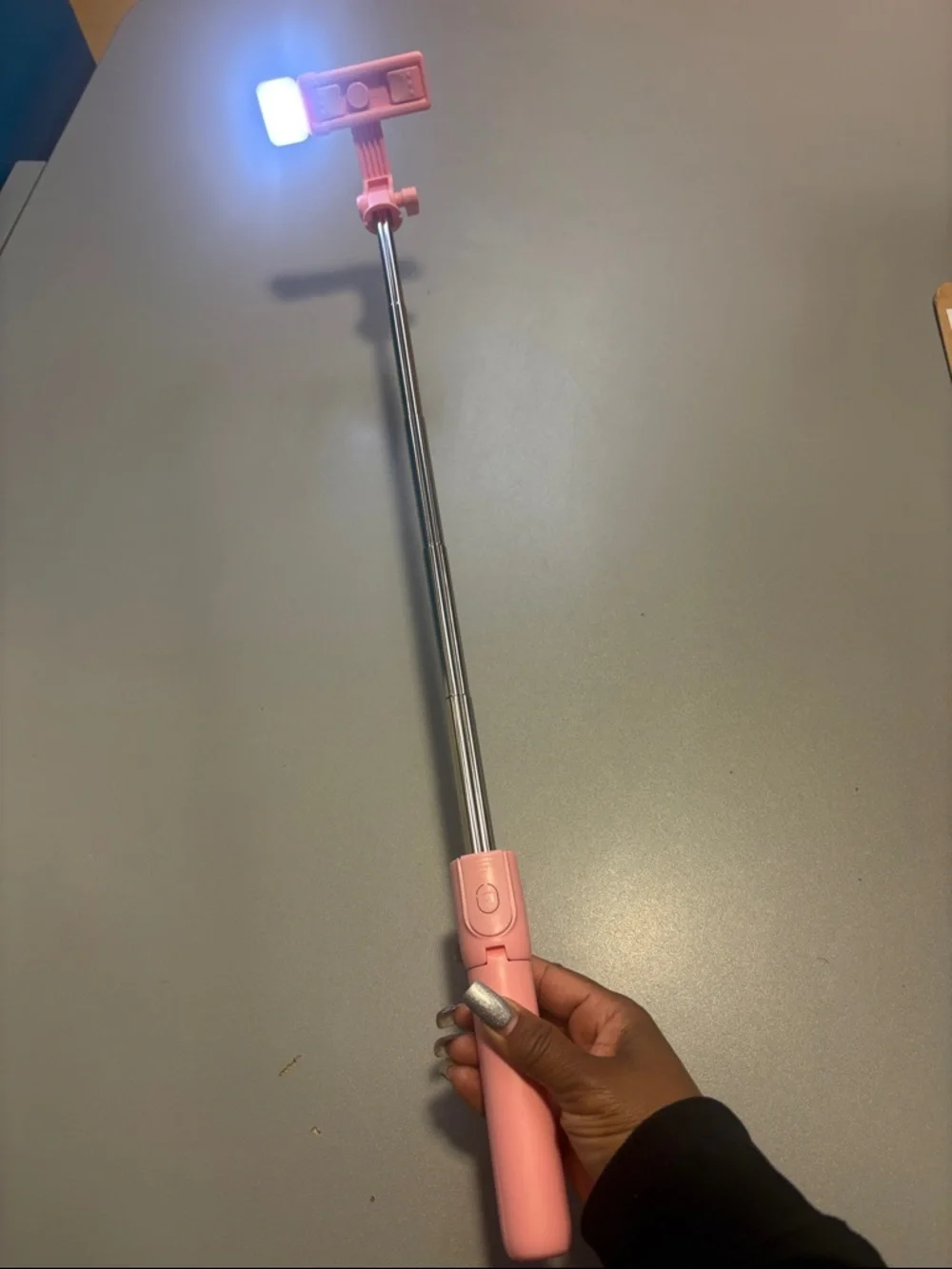 Pink 3-in-1 Selfie Stick Tripod with Bluetooth Remote Brand New